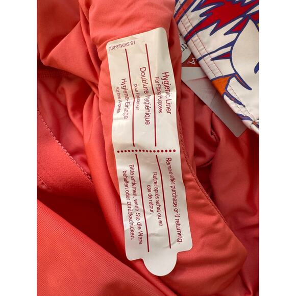 New LANDS' END Women's White Floral Halter Neck Swimsuit Size 1X - Picture 7 of 7